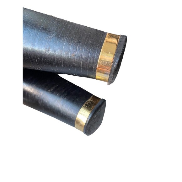 Tory Burch Women Whitney Leather Ankle Boots Size 6 Black Block Heel Gold Accent - Picture 9 of 12